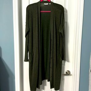 Long Green Cardigan